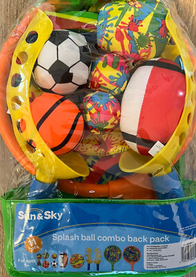 #ad Splash Ball Combo Pack 11 Piece summer fun water yard games age 5 NEW $19.99