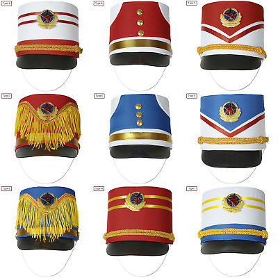 #ad Children Kids Band Major Toy Soldier Hat Drum Band Hat Costume Party Accessory $8.11