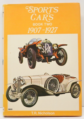 #ad Sports Cars Book Two 1907 1927 by T R Nicholson In Color First Edition Yellow $15.00