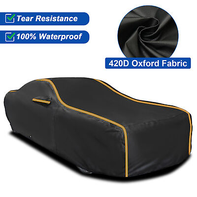 #ad 420D Car Cover For 1970 2022 Dodge Challenger 100% Waterproof UV Dust Snowproof $43.99