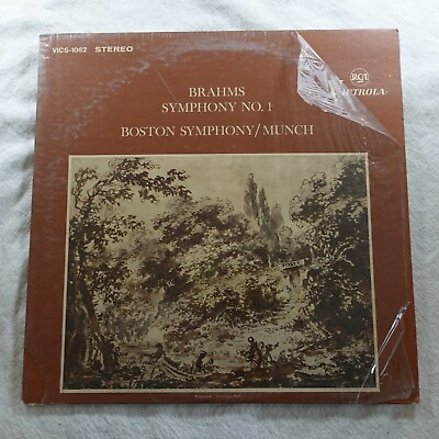 #ad Boston Symphony Munch Brahms Symphony No 1 Record Album Vinyl LP $4.04