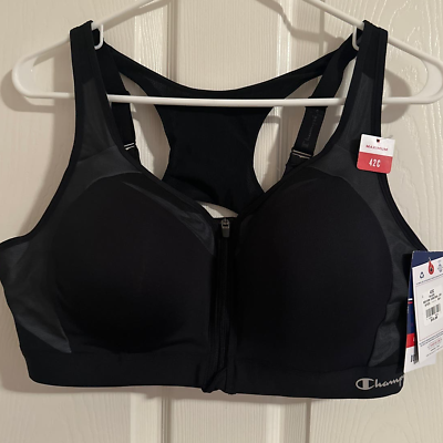 #ad #ad Champion 42C Double Dry Wicking Moisture Management Zip front sports bra $25.00
