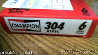 #ad #ad RS9YC 304 3854398 Box Of Six Spark Pllugs Champion Stock Part $5000.00