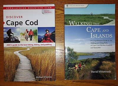#ad 2 HIKING BOOKS:Discover Cape CodHikingBiking amp; Walking The Cape and Islands VG $9.99