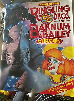 #ad Ringling Bros Barnum Bailey 120th Anniversary edition program 1990 w poster $20.19
