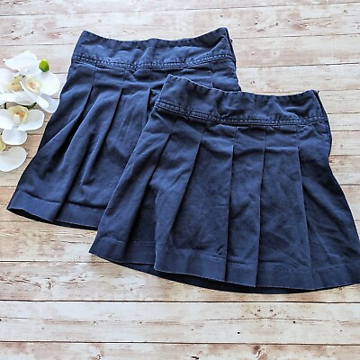#ad Children#x27;s place navy blue school uniform skirt skort bundle size 6 6x 7 slim $12.00