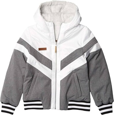 #ad OBERMEYER Rev Insulator Fluffy Reversible Teen Winter Puffer Jacket Large 14 16 $38.23