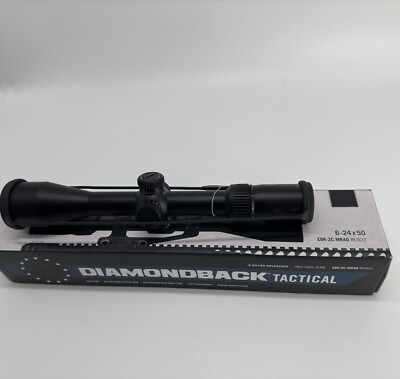 #ad Original DiamondBK Tactical 6 24x50 EBR 2C MRAD Riflescope 10029 $275.48