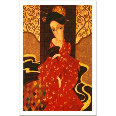 #ad Sergey Smirnov quot;Geisha In Redquot; Signed Limited Edition Mixed Media on Canvas $1200.00