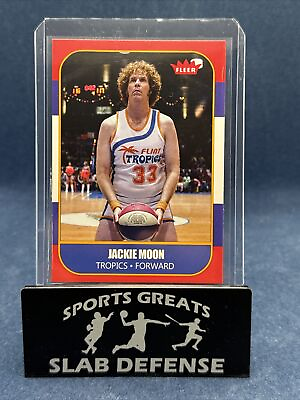 #ad JACKIE MOON WILL FERRELL FROM SEMI PRO MOVIE 1986 FLEER INSPIRED CUSTOM CARD $4.99