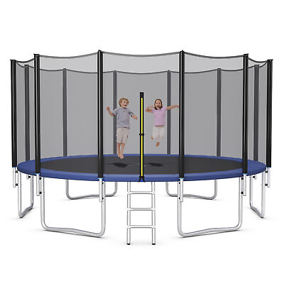 16 FT Outdoor Trampoline Bounce Combo W Safety Closure Net Ladder $472.00