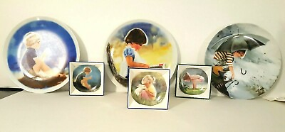 #ad Donald Zolan Childrens Collectors Plates $58.76