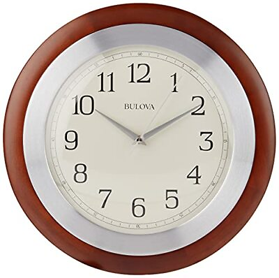 #ad Bulova C4228 Reedham Clock Walnut Finish $79.16