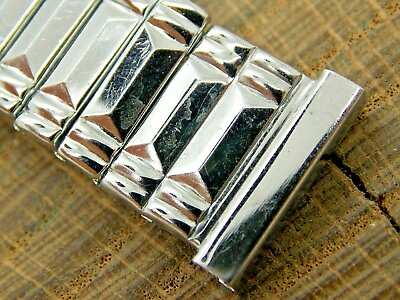 #ad NOS Unused Vintage Stainless Steel Expansion Watch Band 17.5mm 11 16quot; Bracelet $24.30