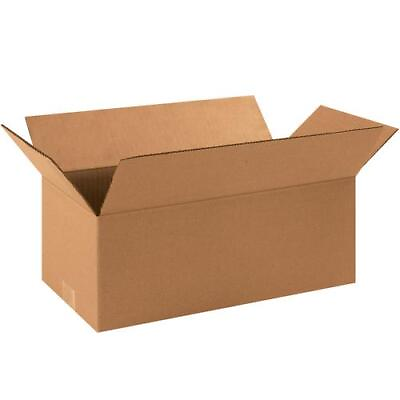 #ad MyBoxSupply 16 x 8 x 6quot; Long Corrugated Boxes 25 Per Bundle $34.99