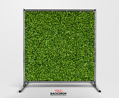 #ad Grass Backdrop Vinyl Photography Banner Custom Personalized Text Wording $42.90