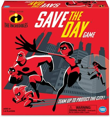 #ad Disney Pixar The Incredibles Movie Save The Day Kids Family Board Game Age 6 $14.99