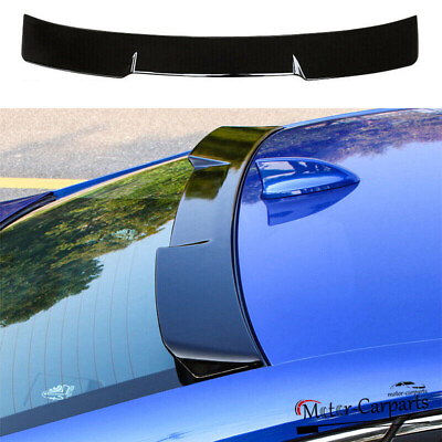 #ad For 2022 2024 Honda Civic Sedan Rear Window Roof Spoiler Wing Glossy Black ABS $56.98