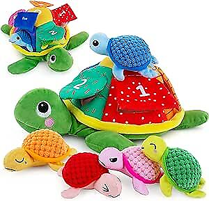 #ad Sea Turtle Stuffed Animal Set with 5 Babies Inside Soft and Cuddly Small $38.49