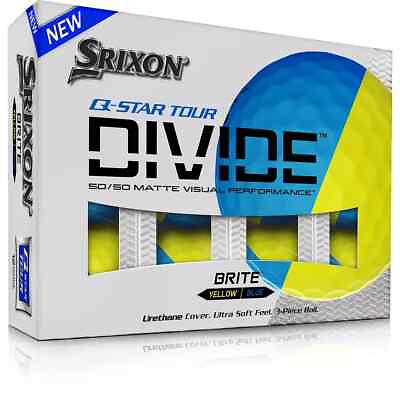 #ad SRIXON Q Star Tour Divide Golf Balls 12 Pack Yellow Blue $17.99