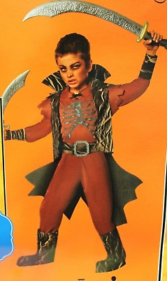 #ad DEMON BOYS COSTUME Large Husky Halloween Red Scary Devil Child Kids Devil NEW $26.05