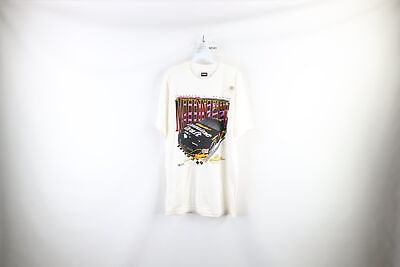 #ad NOS Vintage 90s NASCAR Mens large Spell Out Rusty Wallace Midnite Racing T Shirt $69.95