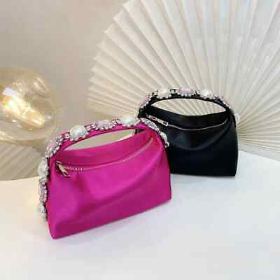 #ad Handbag Crystal Purses Clutch Purse Bag Women Handle Bag Women#x27;s Bag $56.49