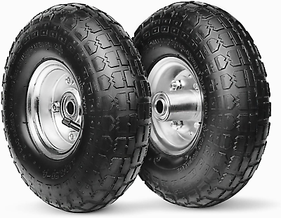 #ad 10 Inch Replacement Tire and Wheel 4.10 3.50 4quot; 10” Utility Tires for Gorilla $36.69