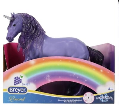 #ad Breyer® Paddock Pals SCENTED toy unicorn figure 8 x 6 inch “Concord” $11.99