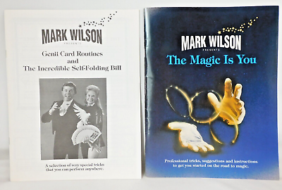 #ad Magic Lot of 2 Mark Wilson Booklets 1992 Cards Money Prestidigitation amp; MORE $9.85