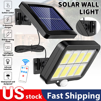#ad 1200000lm LED Solar Street Light Security Flood Lamp Motion Sensor Outdoor Wall $12.89