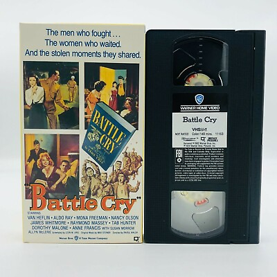 #ad Battle Cry 1955 1982 Warner Bros. VHS $8.00