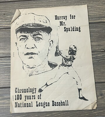 Vintage Hurray for Mr Spalding Chronology 100 Years of National Baseball $34.99