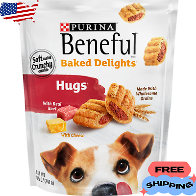 #ad Purina Beneful Dog Treats Baked Delights Hugs With Real Beef amp; Cheese $8.00