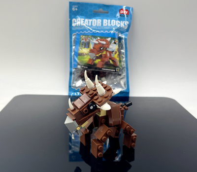 #ad Transformers Dinosaur Building Blocks Toy Triceratops DIY Blocks Kid Gift 61 PCS $8.18