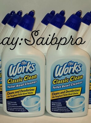 #ad Lot Of 2 Toilet Bowl Cleaner The Works 24 fl oz Fast Shipping $14.99