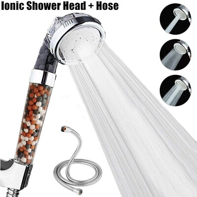 #ad Shower Head High Pressure 3 Settings Spray Handheld Shower heads with hose 5 Ft $9.95
