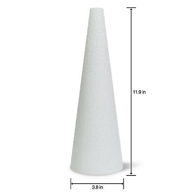 #ad Styrofoam Cone 12quot;X4quot; $12.72