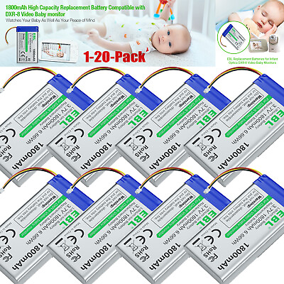 #ad 1800mAh Replacement Li Ion Battery for Infant Optics DXR 8 Baby Monitors LOT $121.29