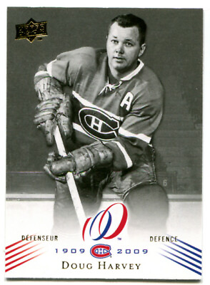 #ad 2008 09 UD Montreal Canadiens Centennial Doug Harvey Card #14 C $2.49