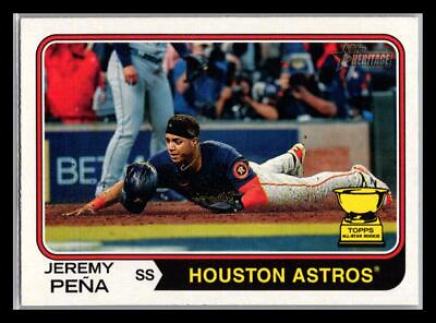 #ad 2023 Topps Heritage Jeremy Peña #285 Houston Astros $1.79