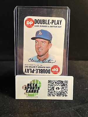 #ad 1968 Topps Game #12 Claude Osteen Double Play FREE SHIPPING $4.00