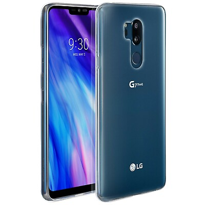 #ad For LG G7 THINQ TEMPERED GLASS SCREEN PROTECTOR CLEAR SILICONE CASE COVER G 7 $6.35