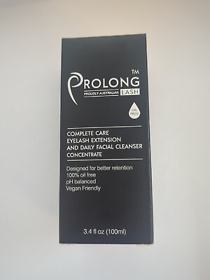 #ad PROLONG LASH Eyelash Extensions Cleanser amp; Daily Facial Cleanser 3.4oz 100ml $18.99