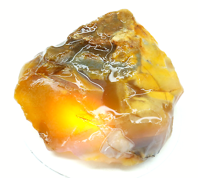 #ad Natural Yellow Opal Untreated Australian AAA Quality Loose Rough Specimen 124 Ct $16.99