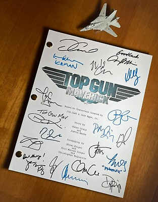#ad Top Gun: Maverick Script Cast Signed Autograph Reprints 169 Pages $24.99