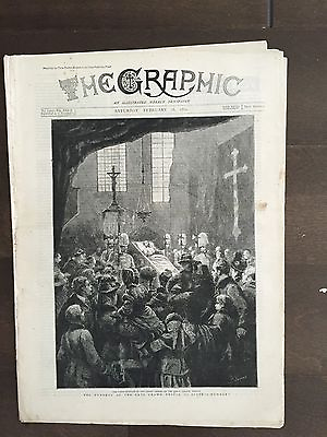 #ad quot;THE GRAPHICquot; A Beautifully Illustrated British Weekly Newspaper Feb.16 1889 $30.00