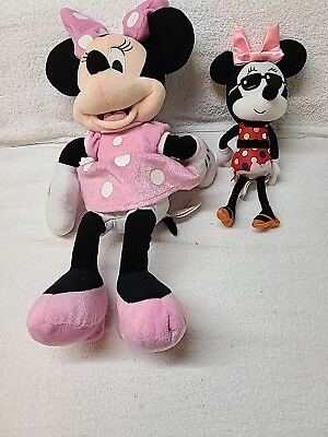 #ad Disney Minnie Mouse Kids Plush Stuffed Animal Doll Toy Plus Another Small One $8.99