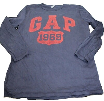 #ad Gap Kids Regular Sz XSmall 4 5 Color Blue Crew Neck 1969 NWOT Long Sleeve $7.19