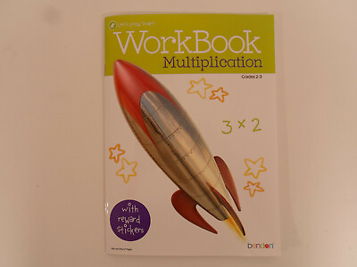 #ad Workbook with stickers Multiplication Grades 2 3 Kids Activity Book By Bendon $2.95